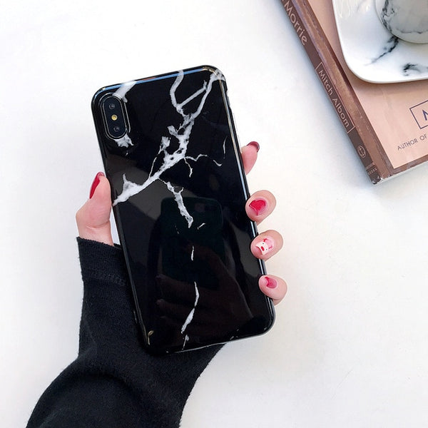 Luxury Marble Silicone Phone Case