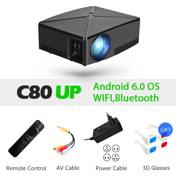 AUN MINI Projector LED Portable HD Beamer for Home Cinema