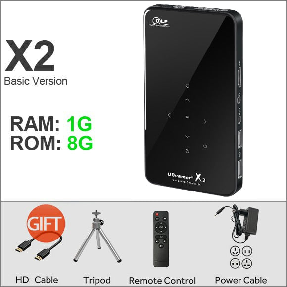 AUN MINI Projector X2, Android 7.1OS